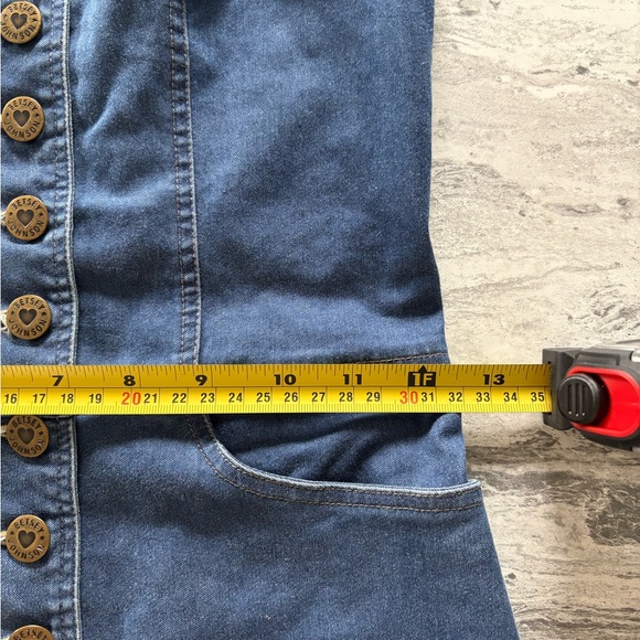 BJ Stretch Denim Romper - Picture 4 of 6